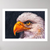Groot krachtig Poster met Bald Eagle (Voorkant)