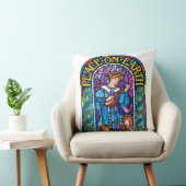 Groot Kussen ‘Vrede op Aarde’ gebrandschilderd gla (Stoel)