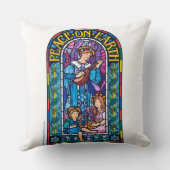 Groot Kussen ‘Vrede op Aarde’ gebrandschilderd gla (Achterkant)