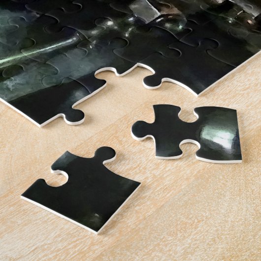 Groot laboratorium in machine-winkel legpuzzel (Zijkant)