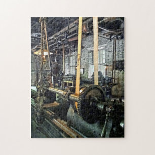 Groot laboratorium in machine-winkel legpuzzel