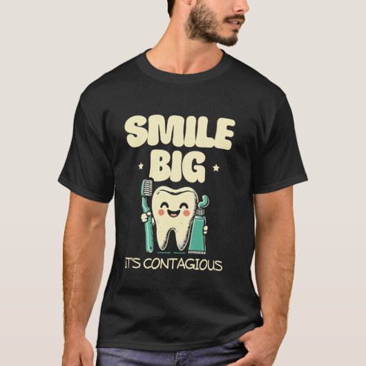 Groot Lachen Het Is Besmettelijk Tandarts Tandheel T-shirt (Voorkant)