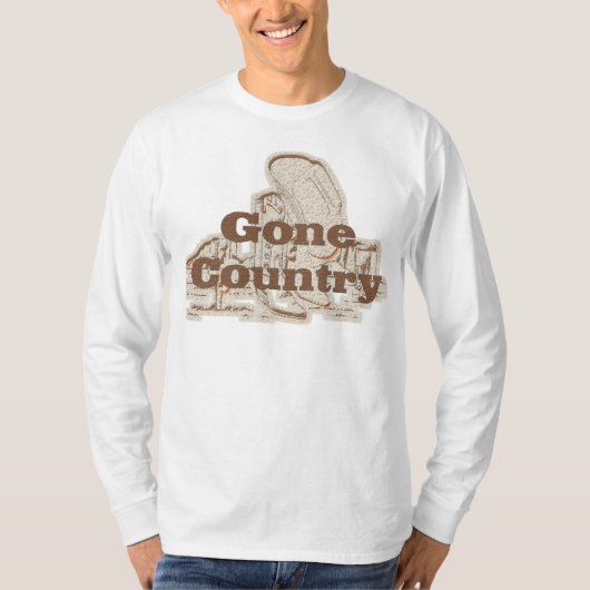 Groot land...Mannen met lange basishoes T-shirt (Voorkant)
