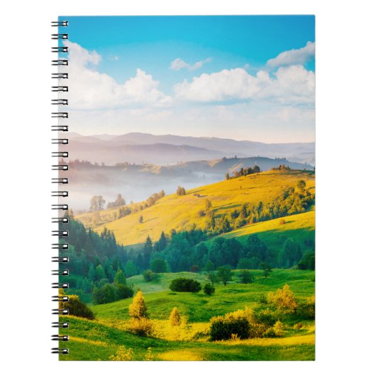 Groot landschap in het daglicht. Loca Notitieboek (Voorkant)