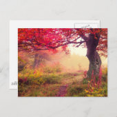 groot landschap met herfstbomen in het bos briefkaart (Voorkant / Achterkant)