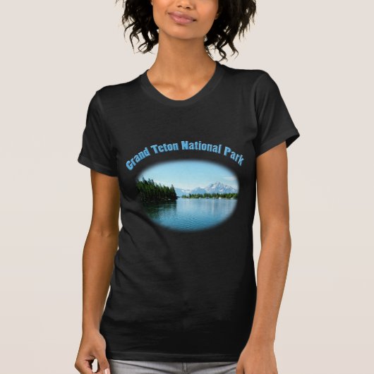 Groot landschapsfotografie van het Teton National T-shirt (Voorkant)