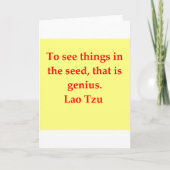 groot Lao citaat Tzu Kaart (Voorkant)