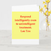 groot Lao citaat Tzu Kaart (Gele Bloem)