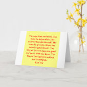 groot Lao citaat Tzu Kaart (Gele Bloem)