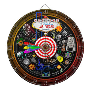 Groot Las Vegas Multi-Target Gaming Dartboard Dartbord
