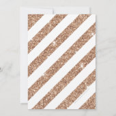 GROOT LEEFTIJDSNUMMER INVITE glam 18 roos gouden g Kaart (Achterkant)