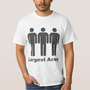 Groot leger grijs t-shirt