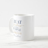 Groot Leider Vertrouwen Inspiratie Koffiemok (Voorkant links)