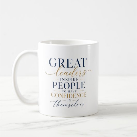Groot Leider Vertrouwen Inspiratie Koffiemok (Links)