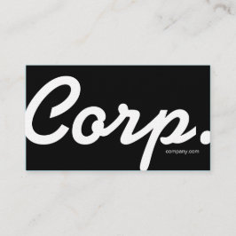 Groot lettertype, eenvoudig te lezen zwart visitek visitekaartje