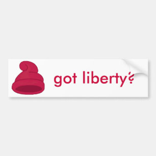 Groot-liberty-Pet, heb je vrijheid? Bumpersticker