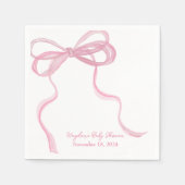 Groot lint coquette gepersonaliseerde servet (Voorkant)
