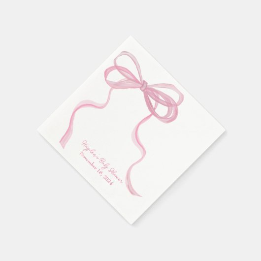 Groot lint coquette gepersonaliseerde servet (Hoek)
