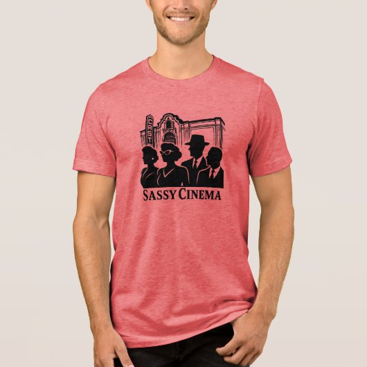 Groot logo Castro - meer opties Tri-Blend Shirt (Voorkant)