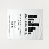 Groot logo en achtergrond voor sociale media wandkleed (Voorkant (horizontaal))