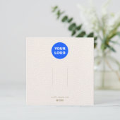 Groot Logo lederen haarklemscherm toevoegen Kaart (Staand voorkant)