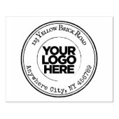 Groot Logo retouradres Rubberstempel (Afrduk)