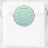 Groot Maak je eigen Stickers- 3 inch w / rand Ronde Sticker (Tas)
