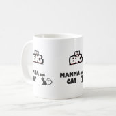 Groot mamma ontwerp voor koele katten koffiemok (Voorkant links)