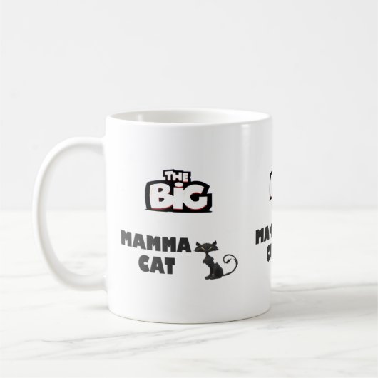 Groot mamma ontwerp voor koele katten koffiemok (Links)