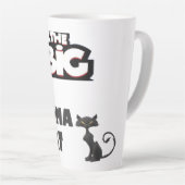 Groot mamma ontwerp voor koele katten latte mok (Rechterhoek)