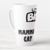 Groot mamma ontwerp voor koele katten latte mok (Linkerhoek)