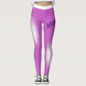 Groot Manuscript met het Witte Patroon van de Dot Leggings (Voorkant)