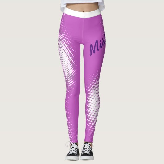 Groot Manuscript met het Witte Patroon van de Dot Leggings (Voorkant)