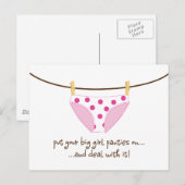 groot meisje briefkaart (Voorkant / Achterkant)