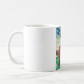 Groot Meren vintage reisposter. Koffiemok (Links)