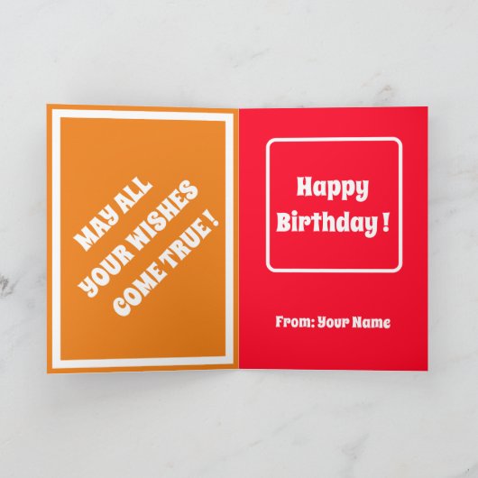 Groot modern uniek elegant zonnebloem Collectie Kaart (Binnen)