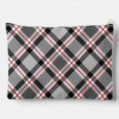 Groot, modern, zwart, wit, grijs en rood etui (Achterkant)
