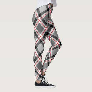 Groot, modern, zwart, wit, grijs en rood leggings