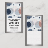 Groot Monogram | Abstract Moderne Geometrisch Visitekaartje (Voorkant / Achterkant)