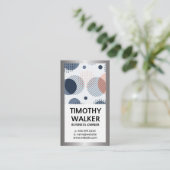 Groot monogram | Abstracte moderne geometrie Visitekaartje (Staand voorkant)