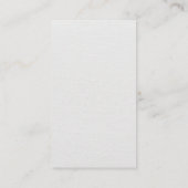 Groot monogram | Achtergrond canvas Visitekaartje (Achterkant)