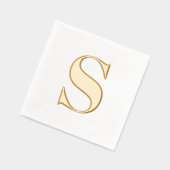 Groot monogram elk Initiaal Folie Servetten (Links)