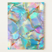 Groot monogram of naam en datum op Opal Planner (Achterkant)