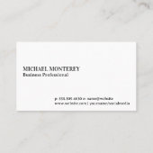 Groot monogram | zwarte Waterverf Visitekaartje (Achterkant)