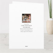 Groot mooi Roos op Roos moeders 60e verjaardag Kaa Kaart (Achterkant)