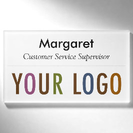 Groot naamkaartje magneet aangepaste logo werkneme naambadge