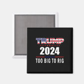 Groot naar Rig Gezegde Trump 2024 Grappig Trump Qu Magneet (Voorkant / Achterkant)