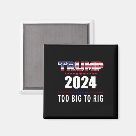 Groot naar Rig Gezegde Trump 2024 Grappig Trump Qu Magneet (Voorkant / Achterkant)