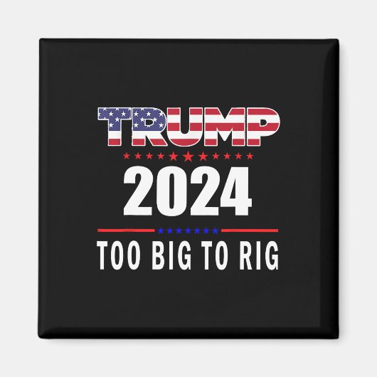Groot naar Rig Gezegde Trump 2024 Grappig Trump Qu Magneet (Voorkant)
