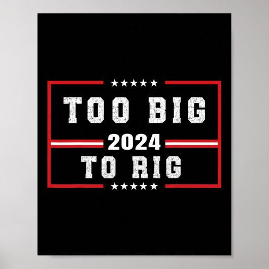 Groot naar Rig Gezegde Trump 2024 Grappig Trump Qu Poster (Voorkant)